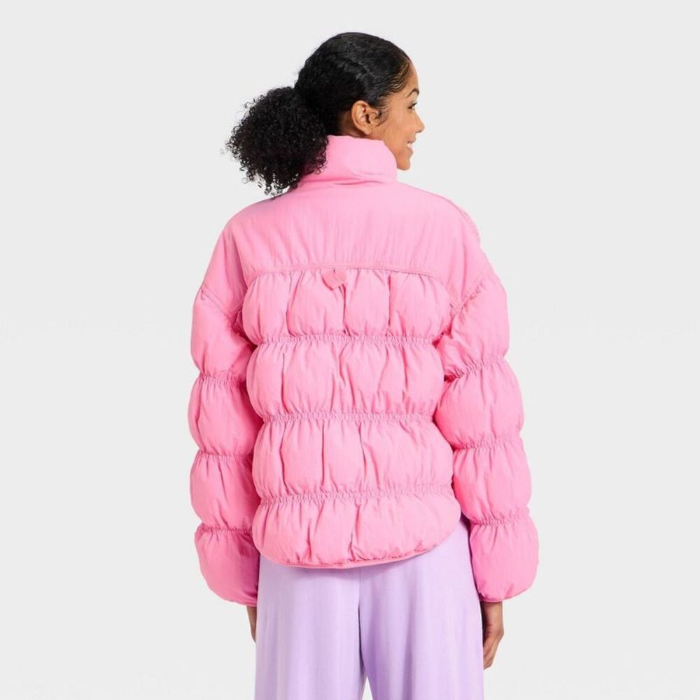 JoyLab Pink Puffer Jacket - Picture 2 of 3